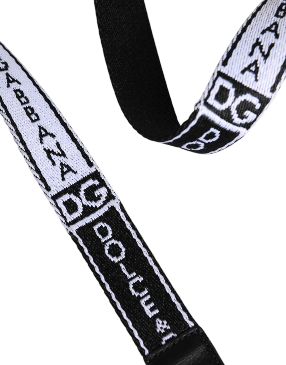 Dolce & Gabbana Printed Belt in Black and White