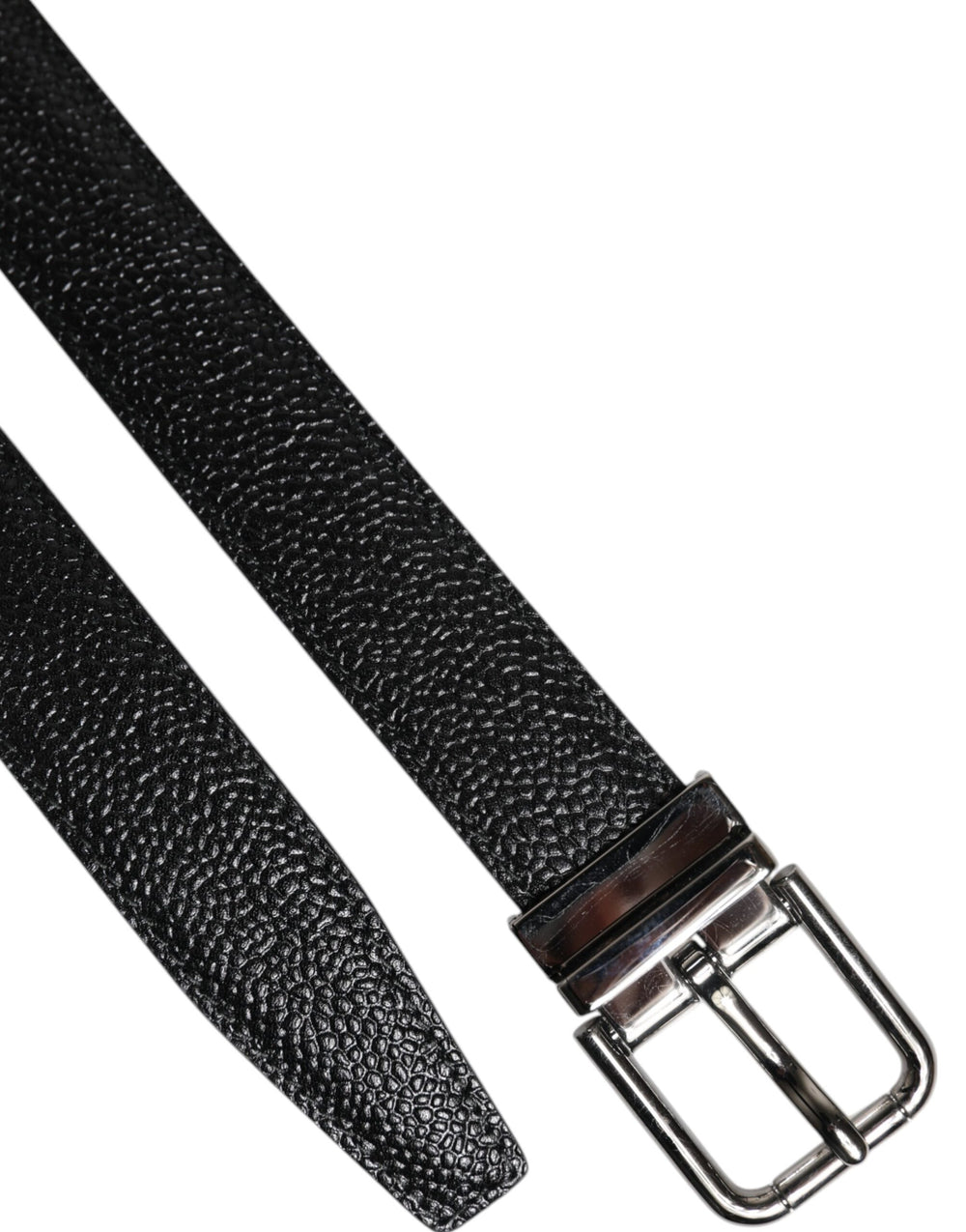Dolce & Gabbana 100% Calf Leather Belt in Black
