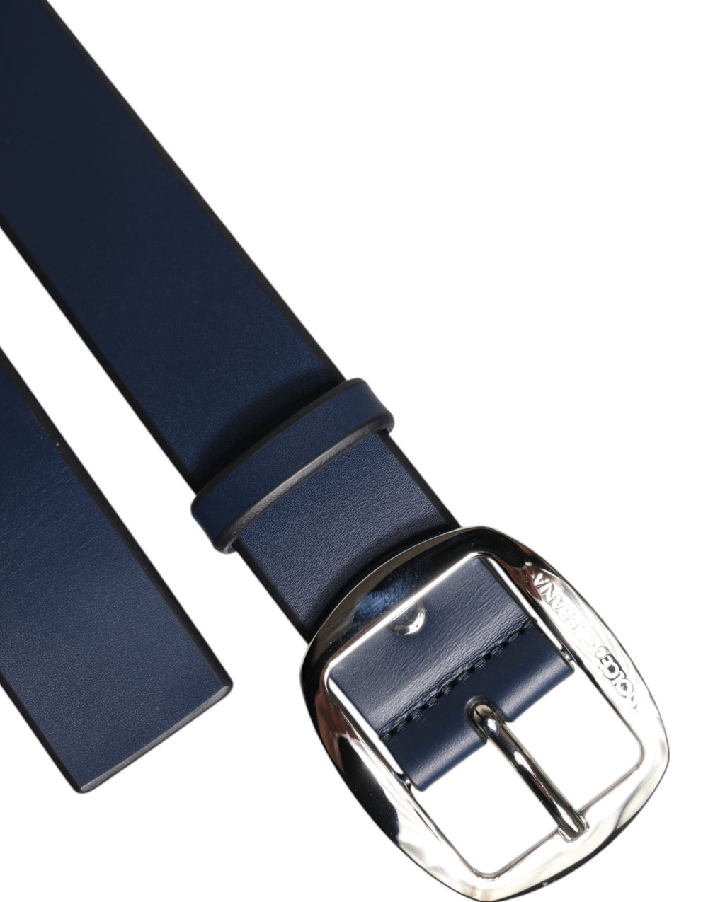 Dolce & Gabbana Calf Leather Belt in Blue