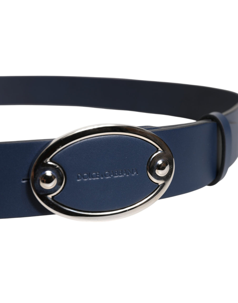 Dolce & Gabbana Leather Belt in Blue