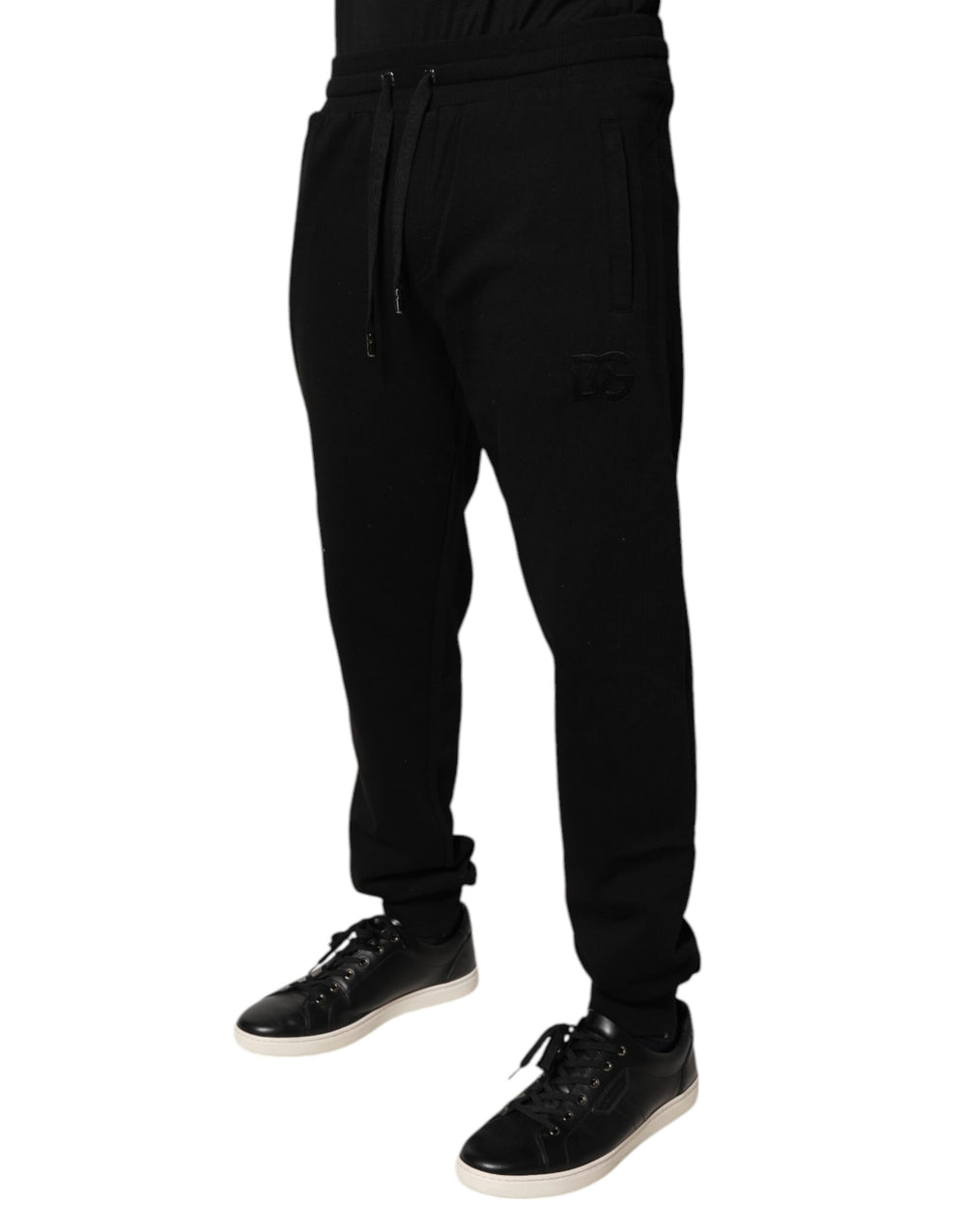 Dolce & Gabbana 100% Cotton Jogger Sweatpants in Black