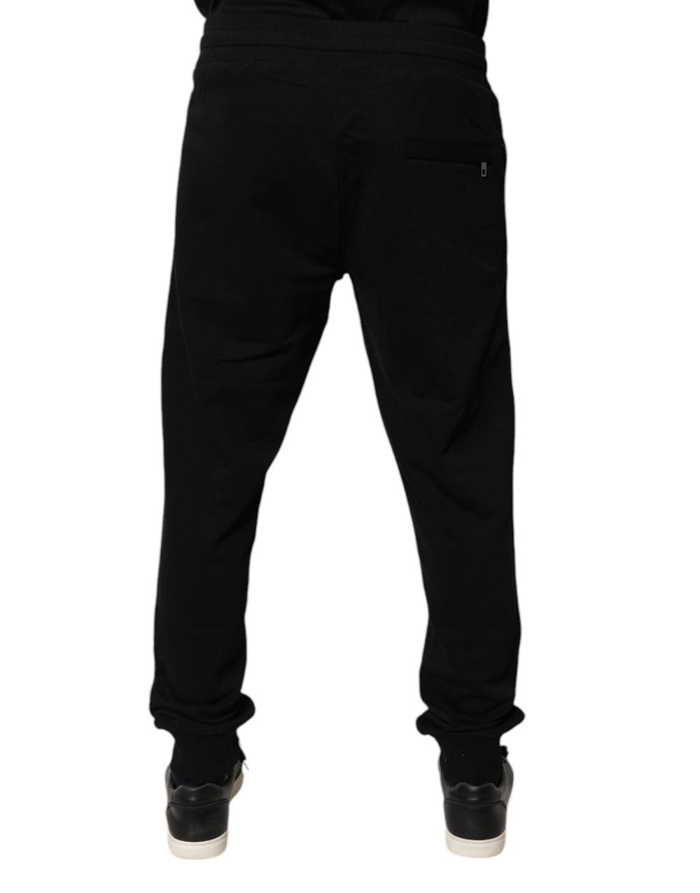 Dolce & Gabbana 100% Cotton Jogger Sweatpants in Black