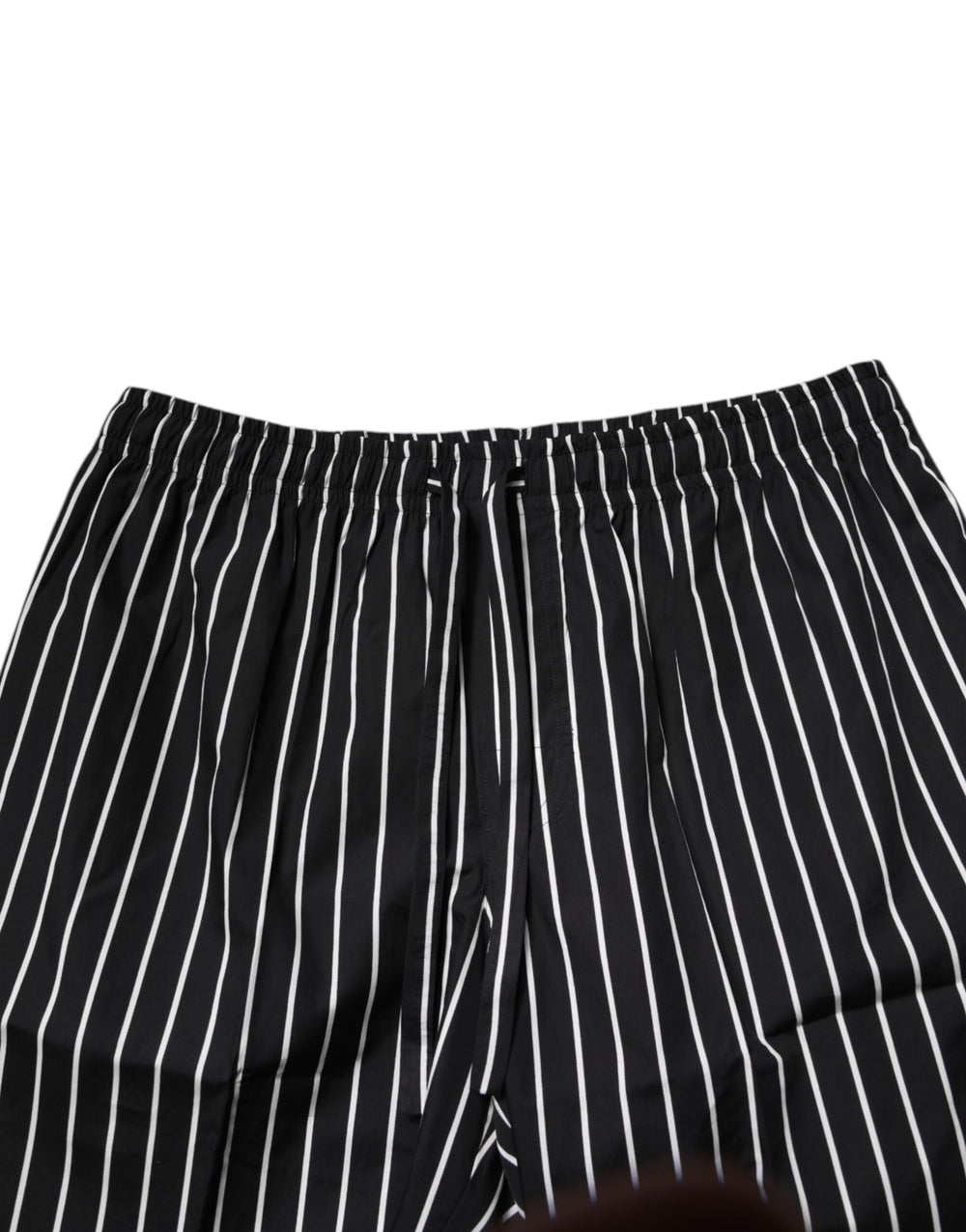 Dolce & Gabbana Cotton Poplin Pyjama Set in Black and White Stripes
