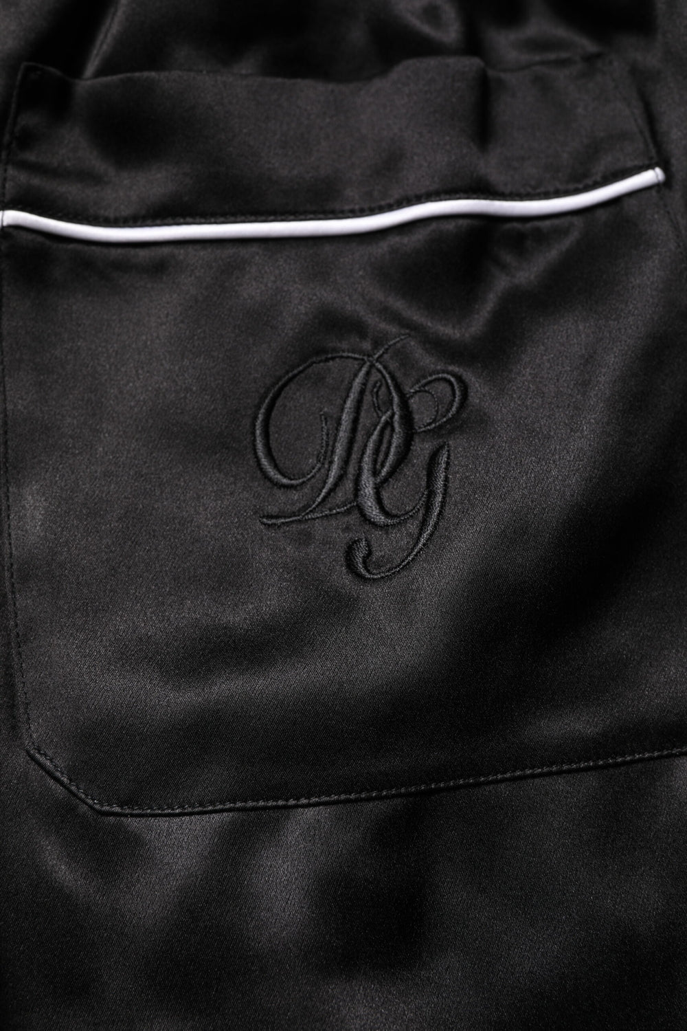 Dolce & Gabbana 100% Silk Pyjama Set in Black