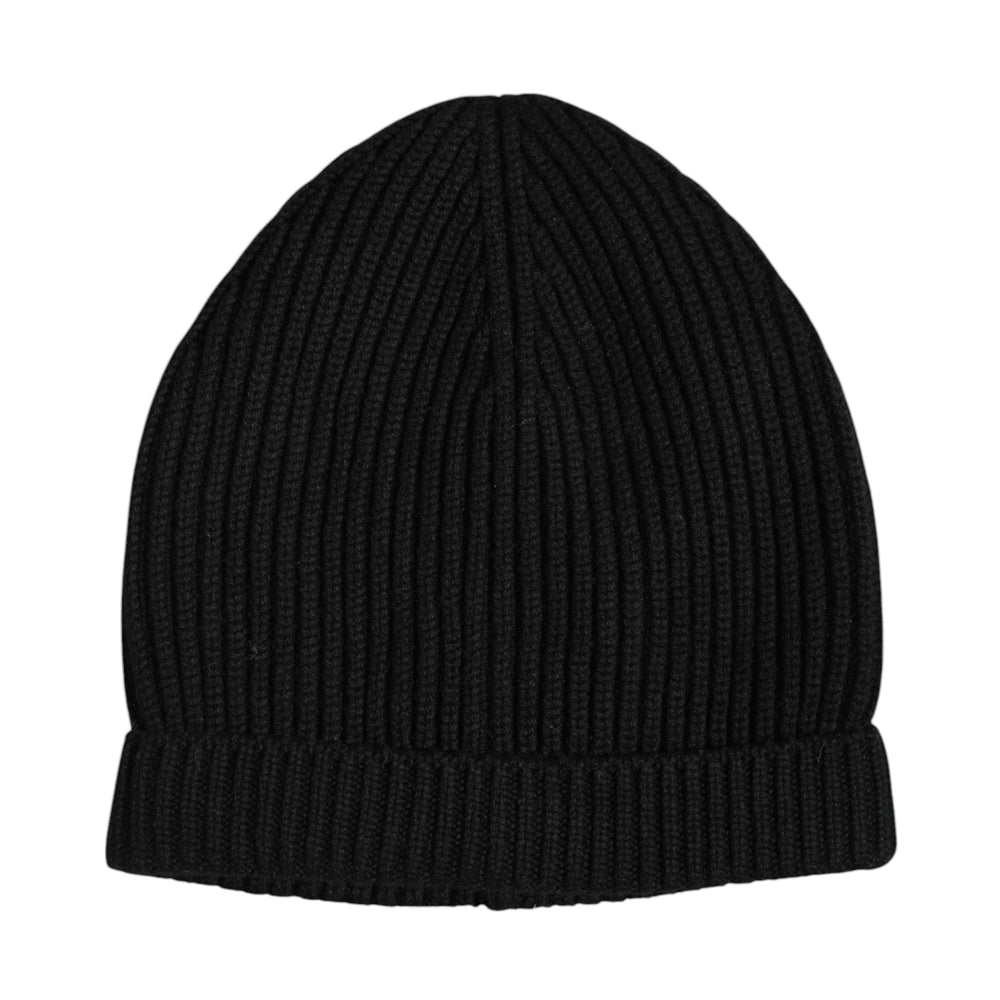Dolce & Gabbana 100% Cashmere Beanie Hat in Black