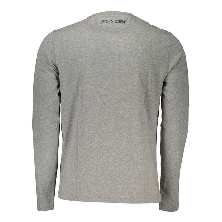 La Martina Grey Cotton T-Shirt