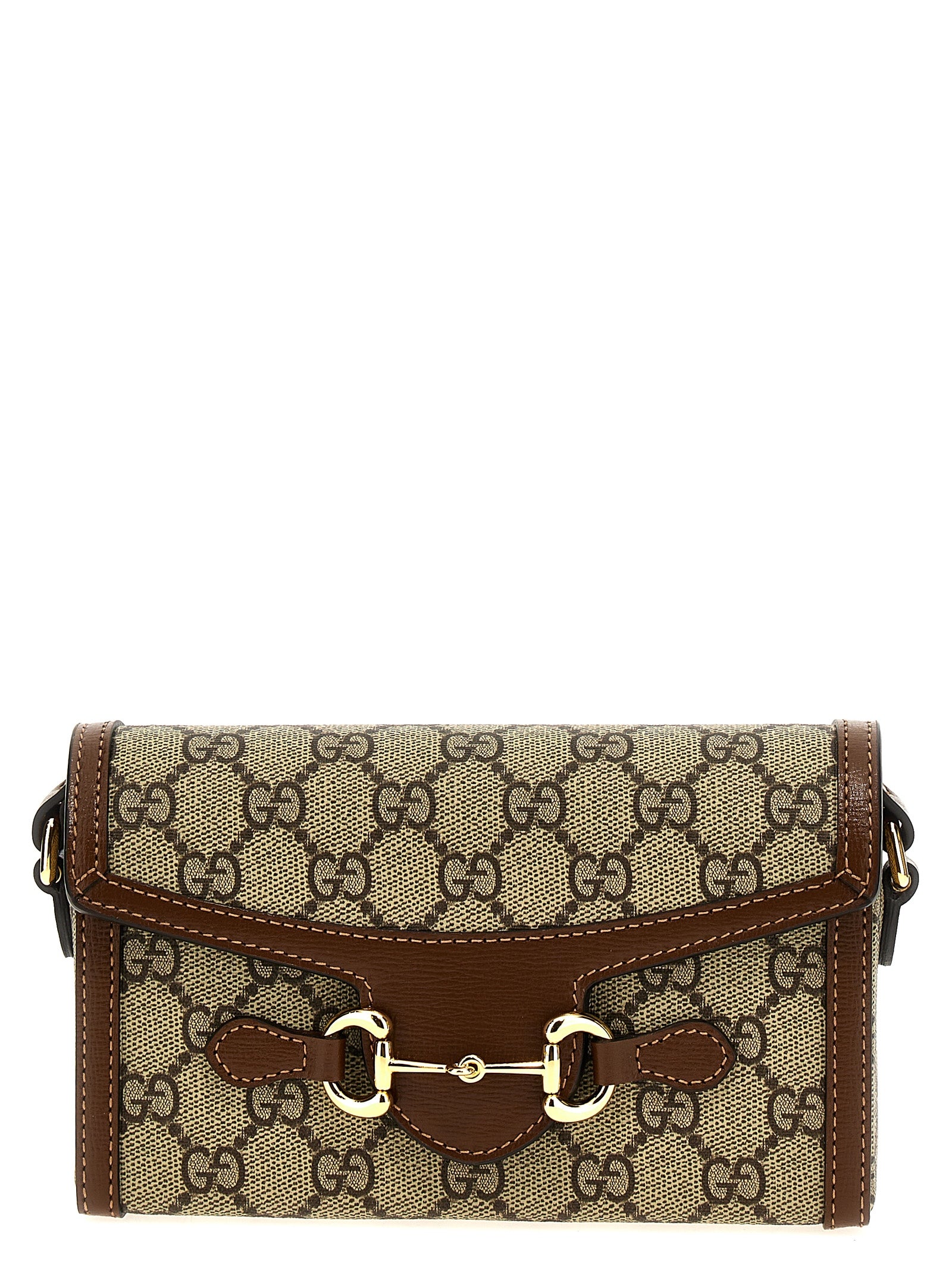 Gucci Horsebit 1955 Mini Crossbody Bag in Brown