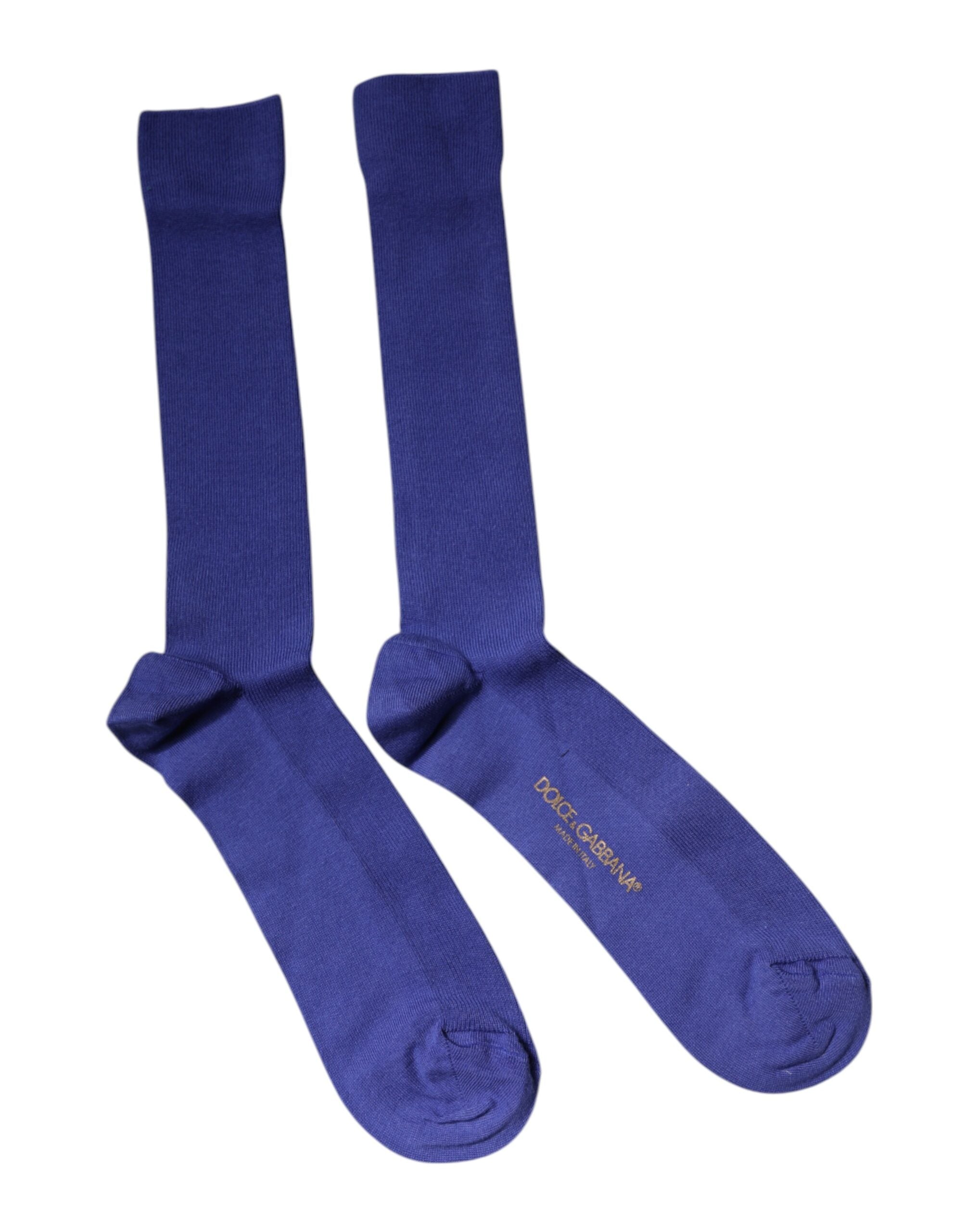 Purple Cotton Logo Over The Calf Socks mens luxury fashion - Mens Edit