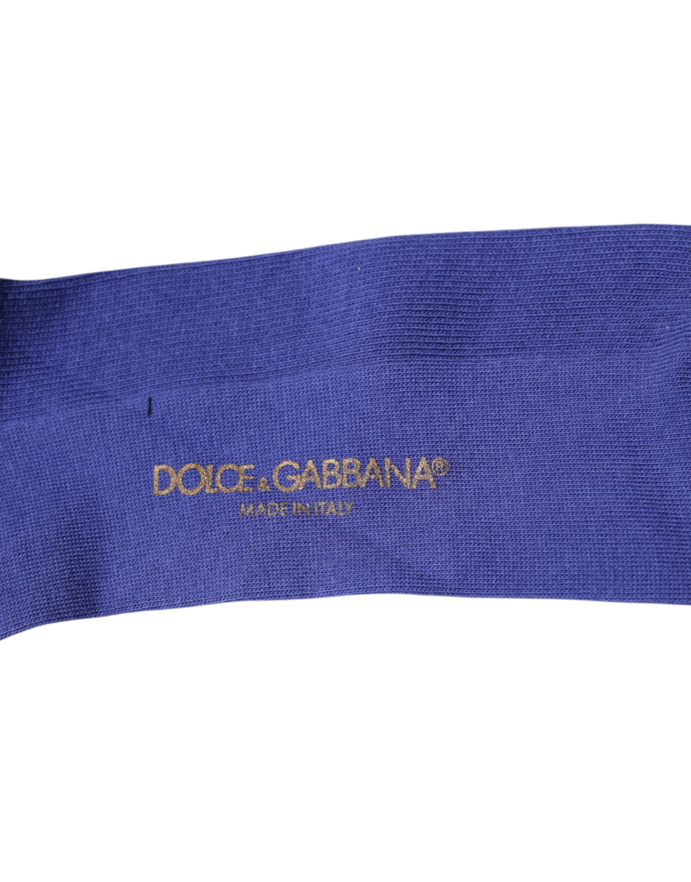 Dolce & Gabbana 100% Cotton Over-The-Calf Socks in Purple