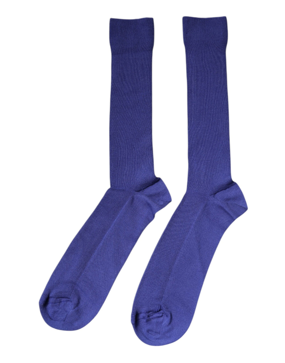 Dolce & Gabbana 100% Cotton Over-The-Calf Socks in Purple
