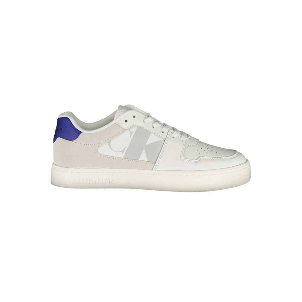 White Polyurethane Men's Sneaker mens luxury fashion - Mens Edit