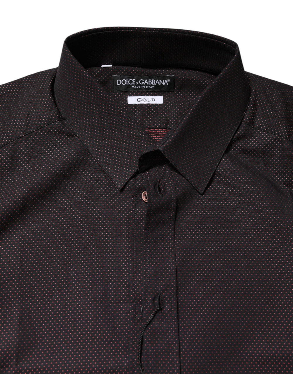 Dolce & Gabbana 100% Cotton Jacquard Dress Shirt in Maroon
