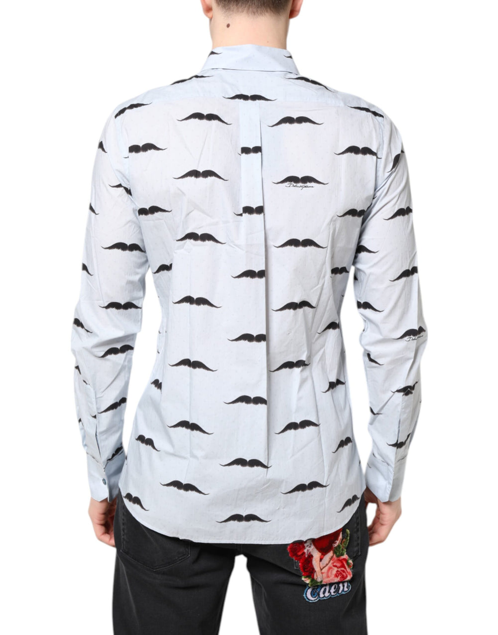 Dolce & Gabbana 100% Cotton MARTINI Dress Shirt in Light Blue