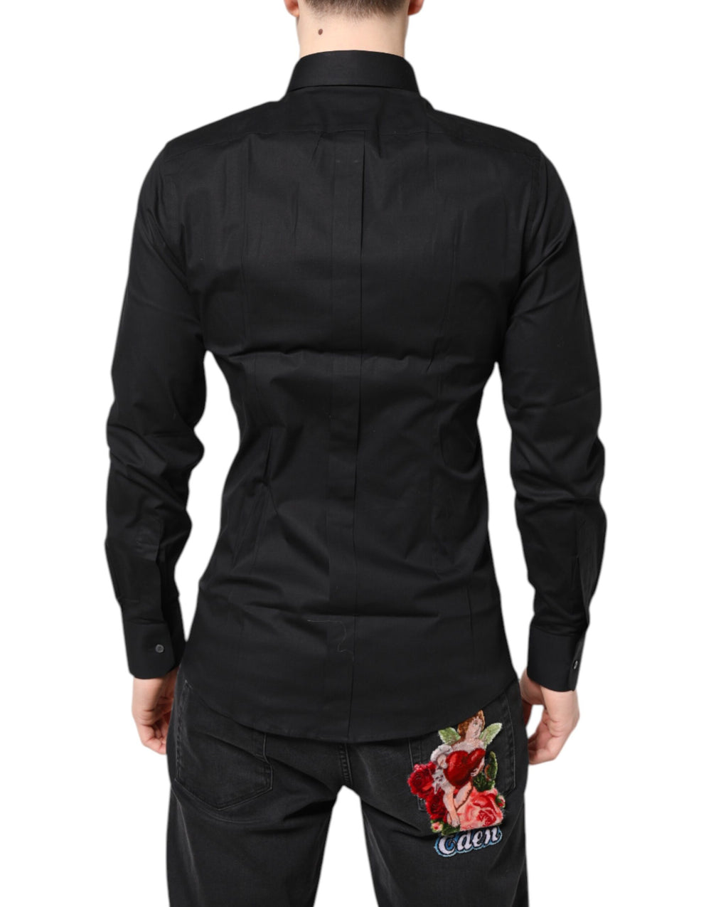 Dolce & Gabbana Cotton Dress Shirt in Black