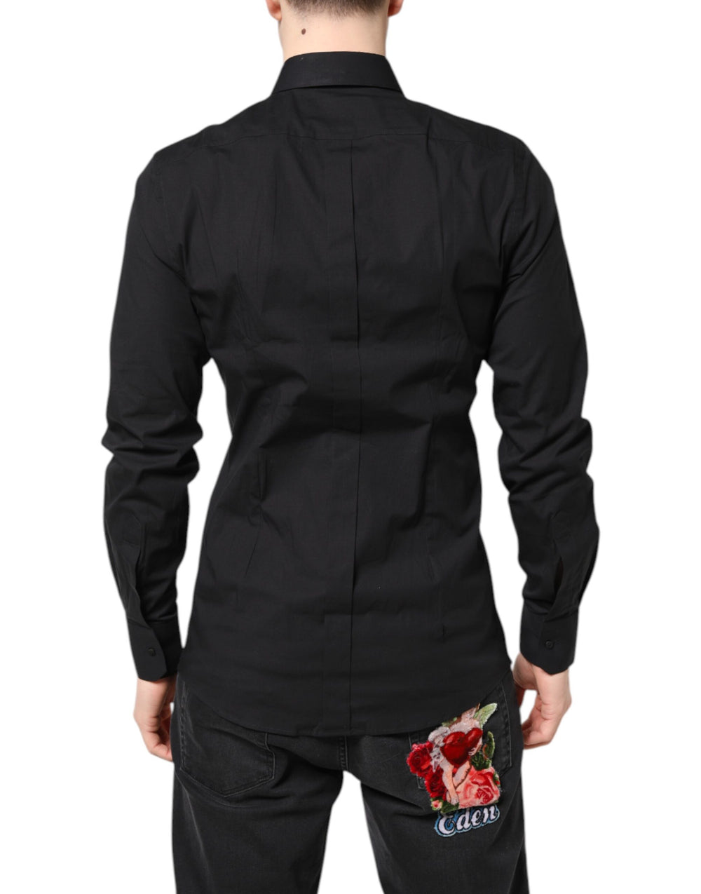 Dolce & Gabbana Cotton Dress Shirt in Black