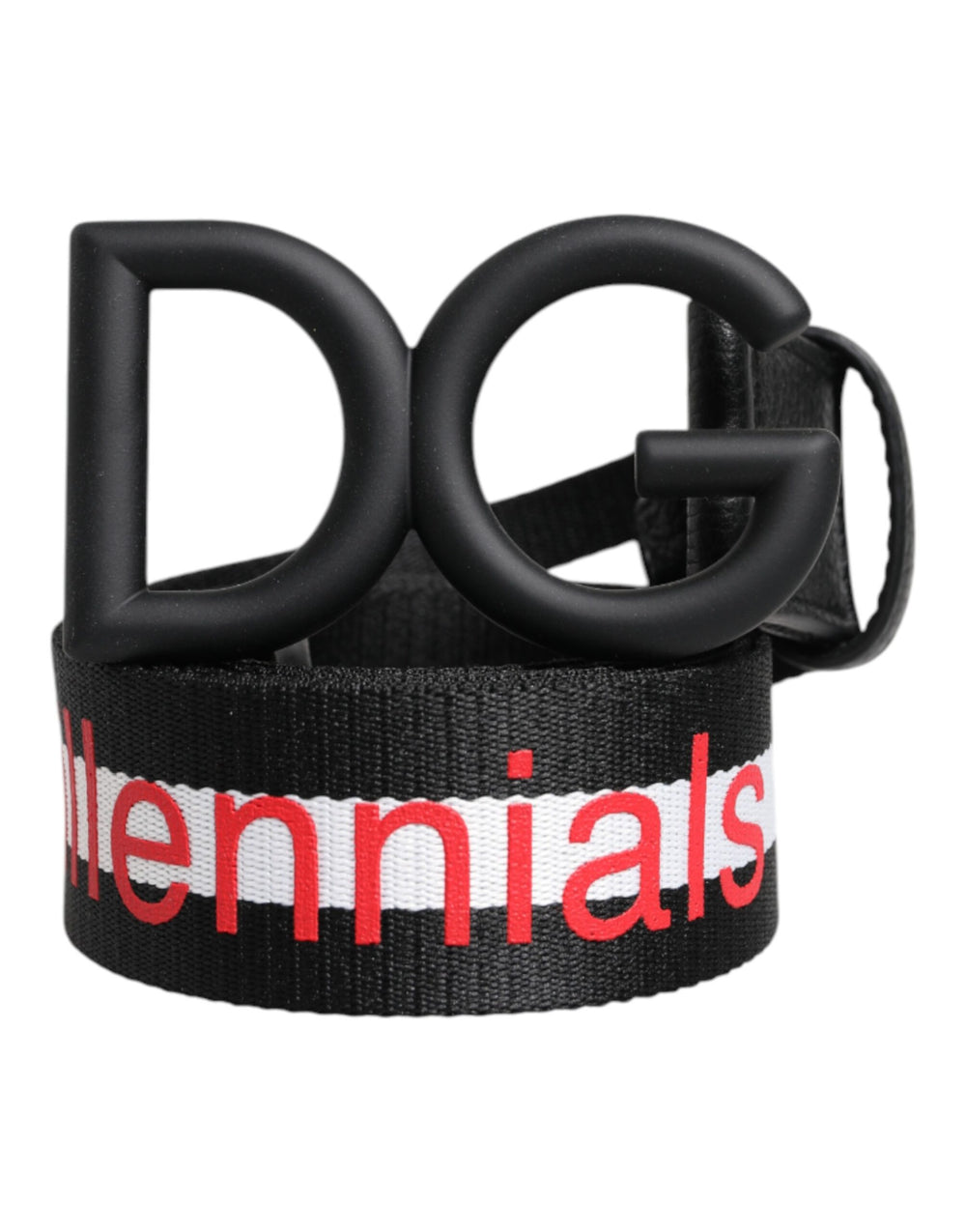 Dolce & Gabbana Polyester Belt in Black