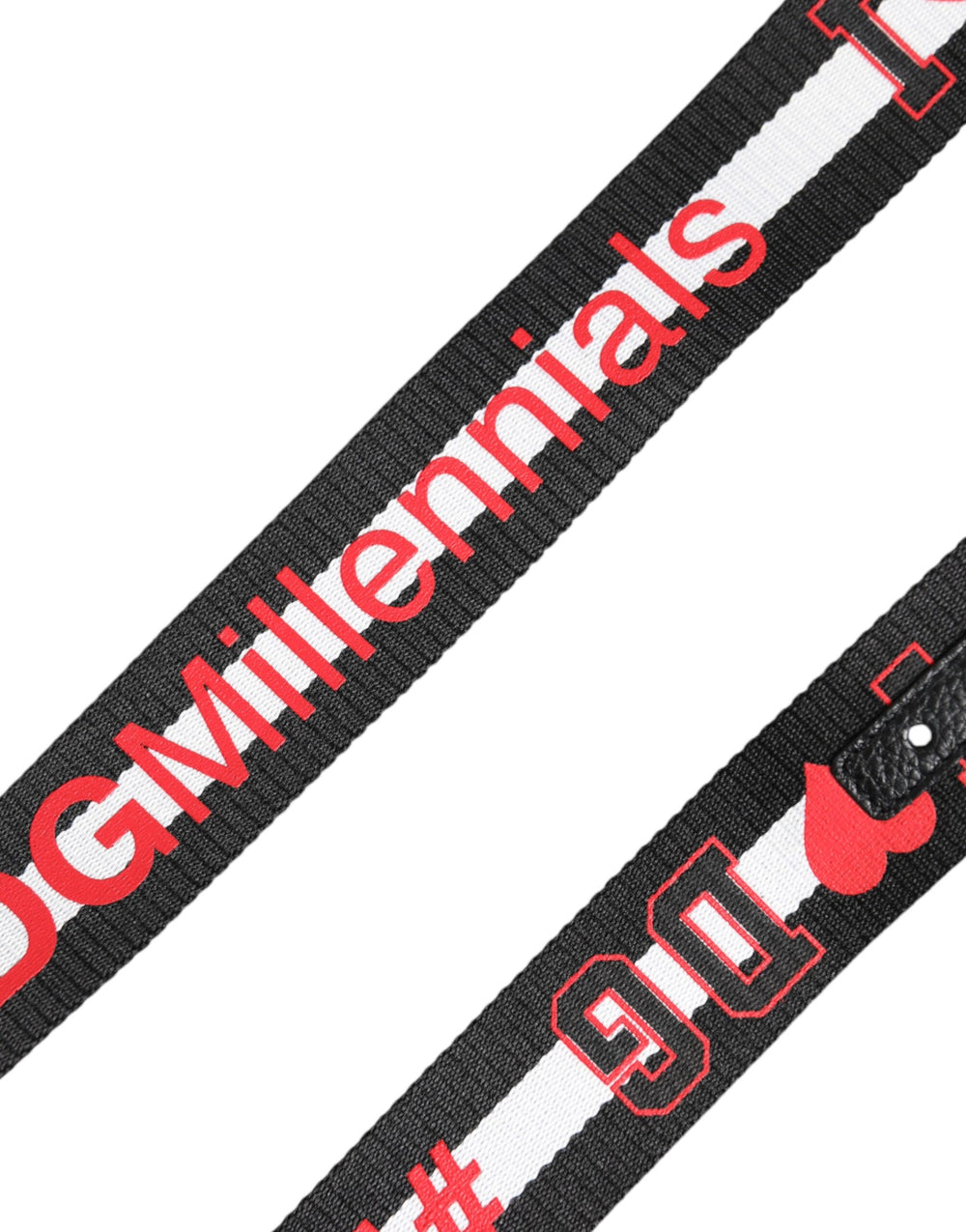 Dolce & Gabbana Polyester Belt in Black