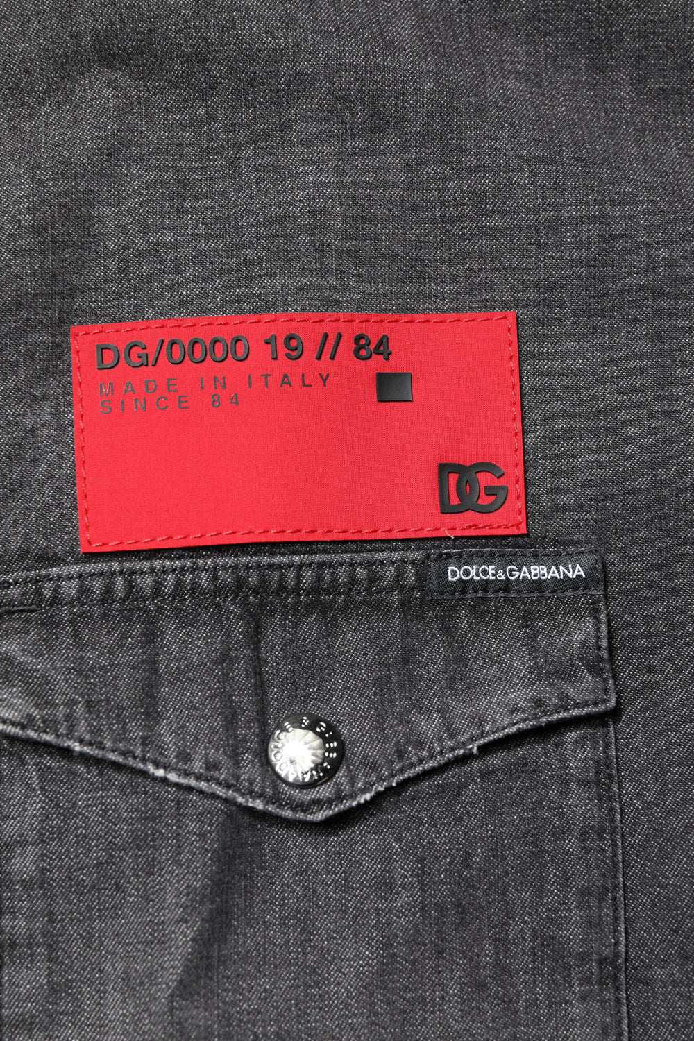 Dolce & Gabbana Cotton Denim Shirt in Grey