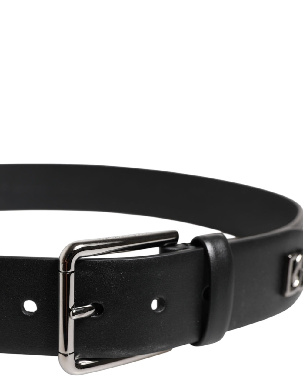Dolce & Gabbana Calf Leather Studded Belt in Black