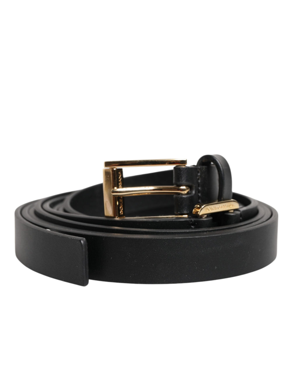 Black Double Strap Leather Gold Buckle Belt mens luxury fashion - Mens Edit