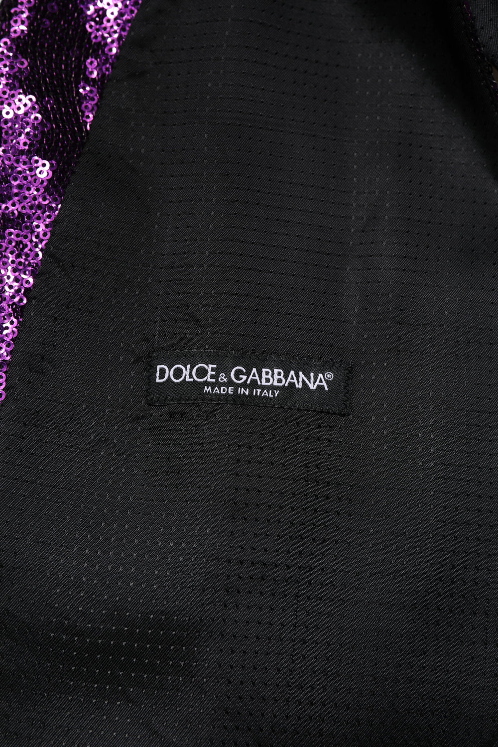 Dolce & Gabbana Sequined Formal Waistcoat in Purple