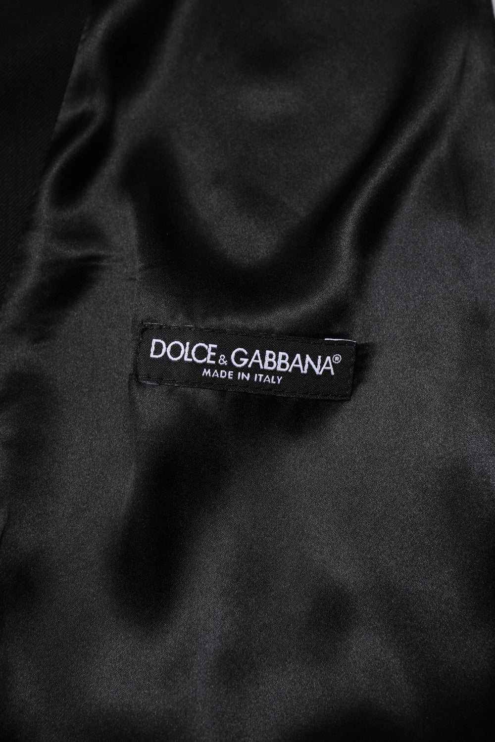 Dolce & Gabbana Virgin Wool Waistcoat in Black