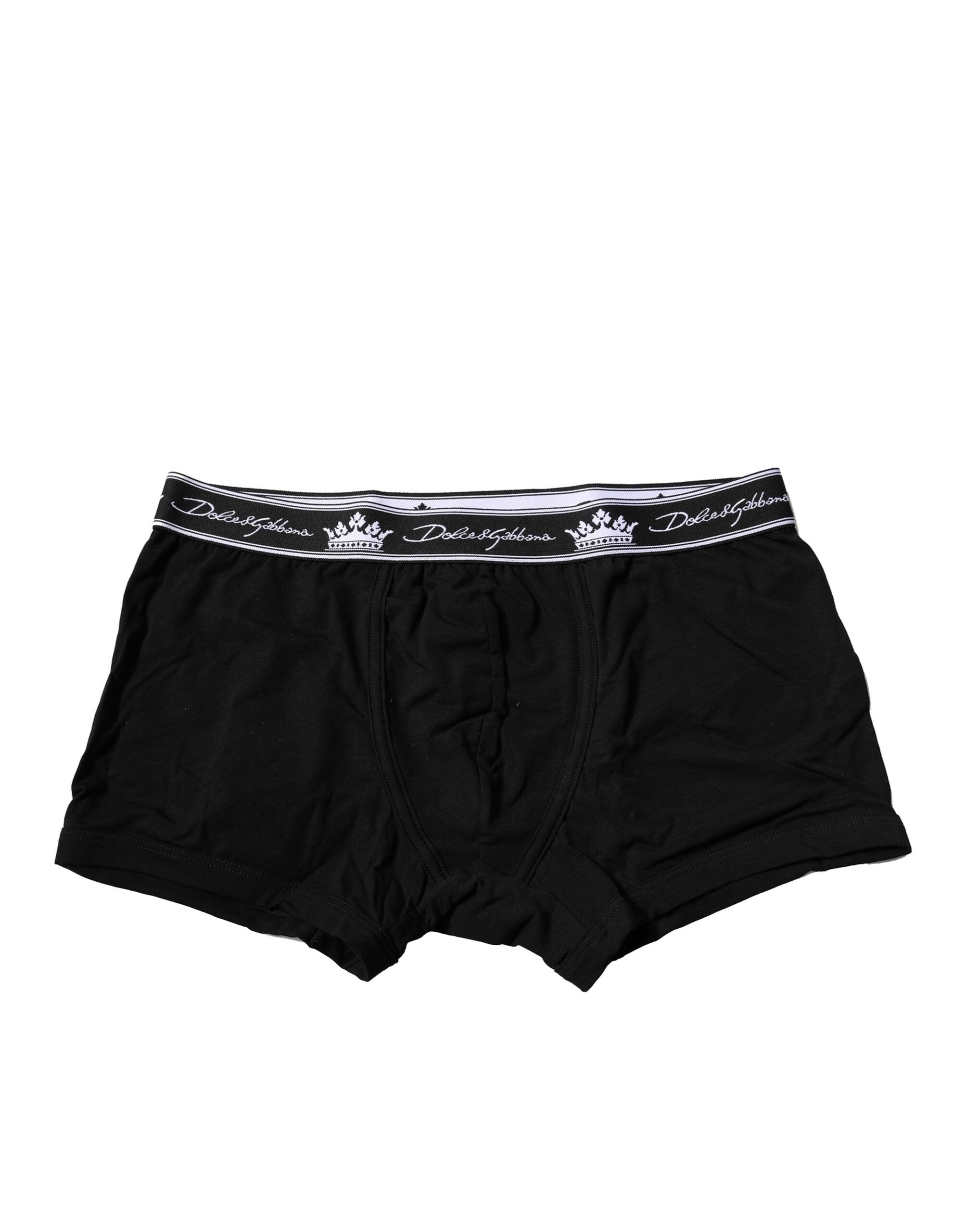 Dolce & Gabbana Βαμβακερό Boxer Brief σε Μαύρο