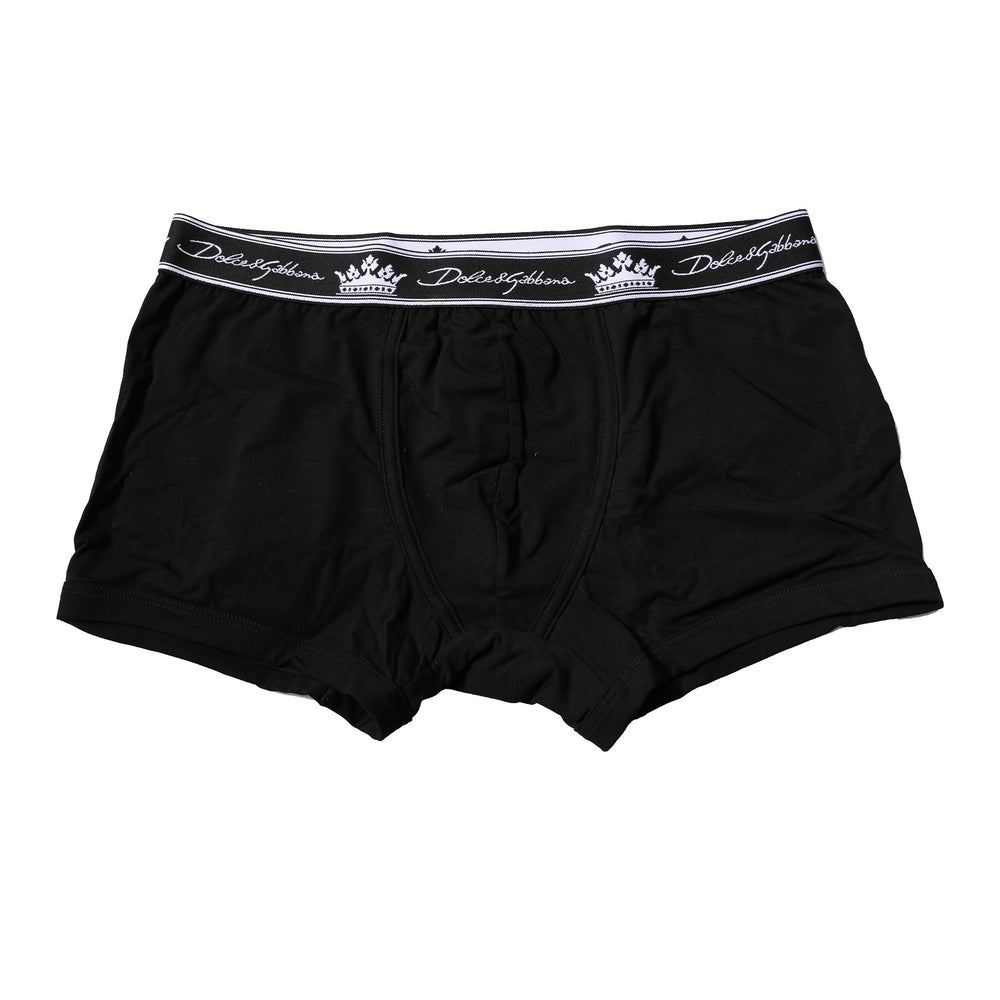 Dolce & Gabbana Cotton Stretch Boxer Brief in Black