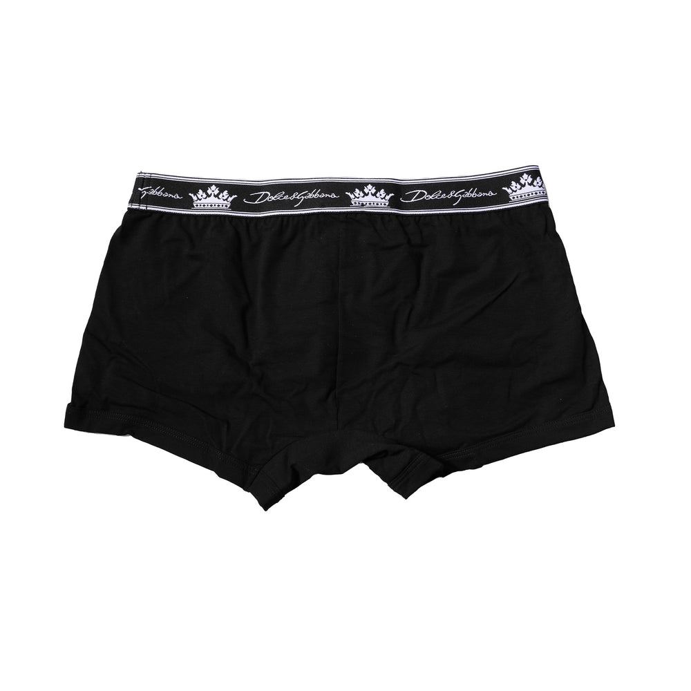 Dolce & Gabbana Cotton Stretch Boxer Brief in Black