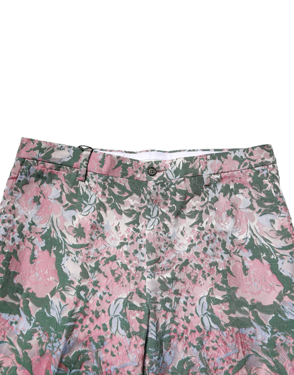 Dolce & Gabbana Floral Jacquard Tapered Trousers in Multicolor