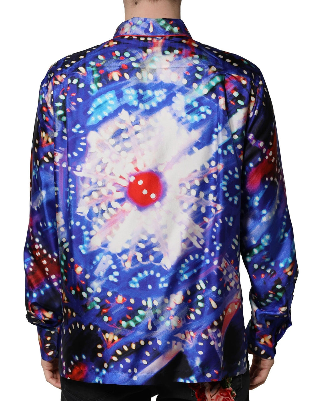 Dolce & Gabbana 100% Silk Casual Shirt in Multicolor