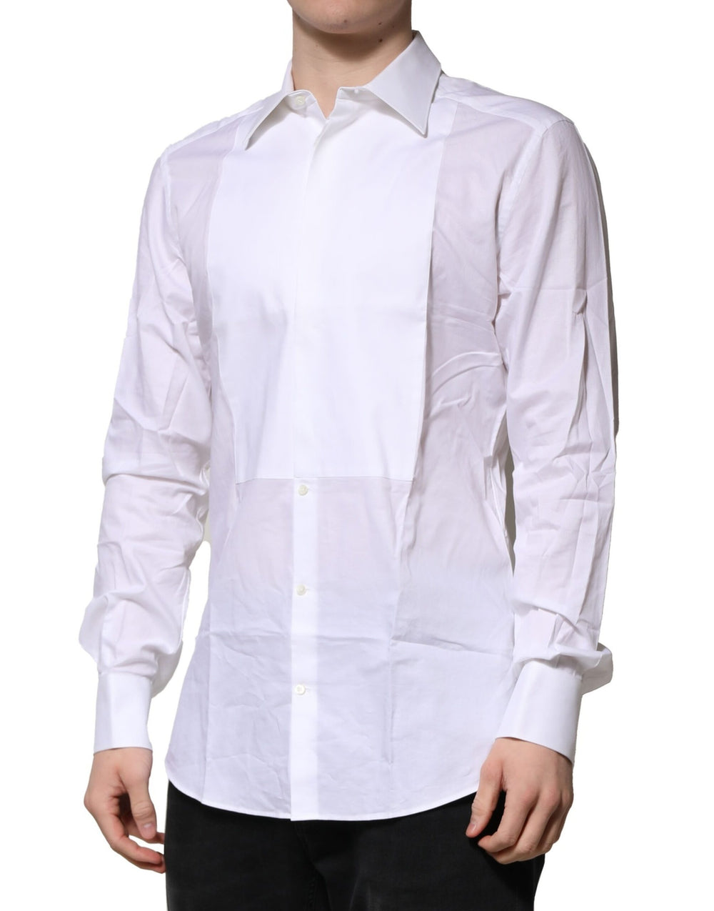 Dolce & Gabbana 100% Cotton Poplin Formal Shirt in White