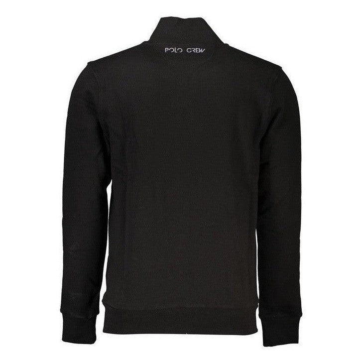 La Martina Cotton Crewneck Sweatshirt in Black