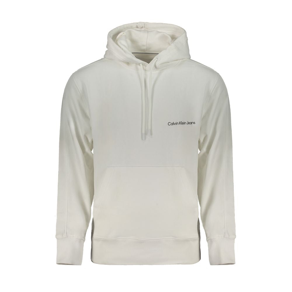 White Cotton Men's Hooded Sweatshirt mens luxury fashion - Mens Edit