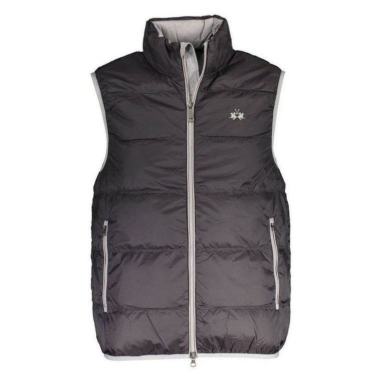La Martina Black Polyamide Men's Logo Vest - Designer Fashion | Mens Edit