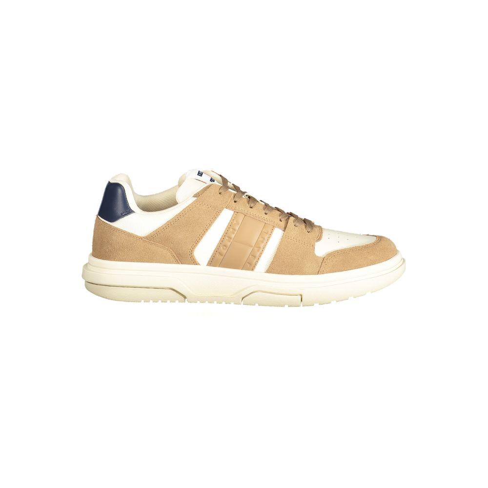 Beige Leather Men Sneaker mens luxury fashion - Mens Edit