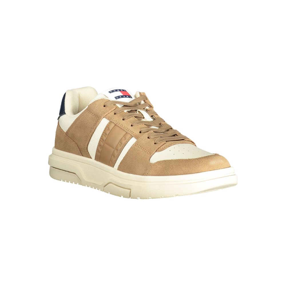 Tommy Hilfiger Δερμάτινο Sneaker Μπεζ