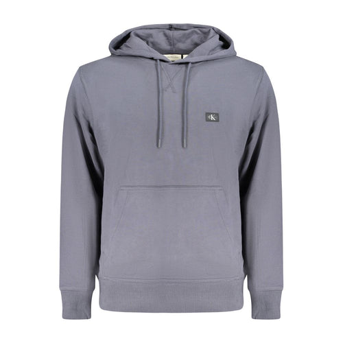 Blue Cotton Men's Hooded Sweatshirt mens luxury fashion - Mens Edit
