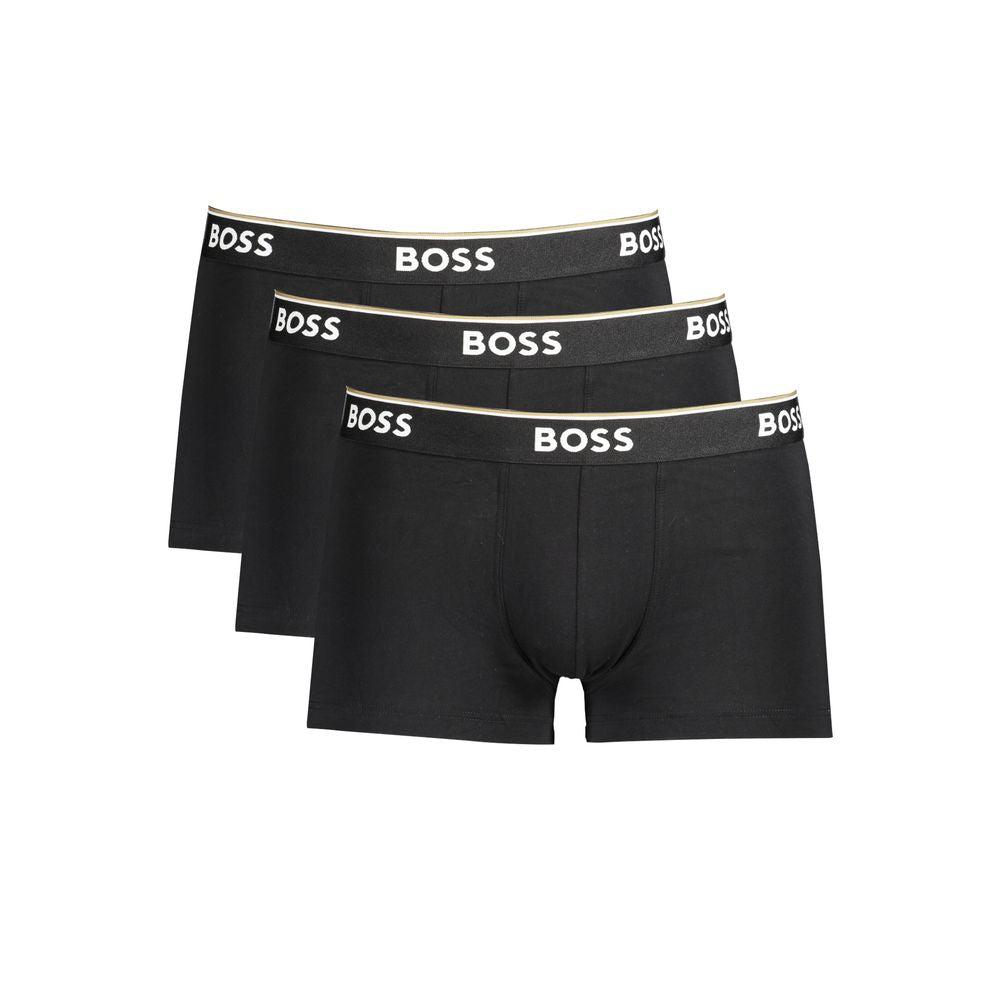 Black Cotton Men's Boxer Briefs mens luxury fashion - Mens Edit