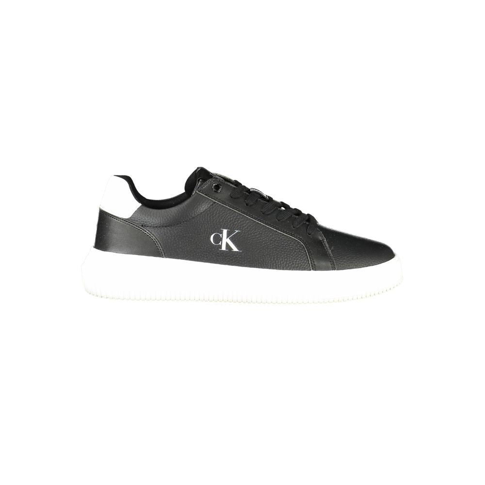 Black Leather Men Sneaker mens luxury fashion - Mens Edit