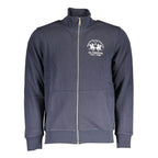 La Martina Blue Cotton Men's Sweatshirt - Luxury Designer | Mens Edit