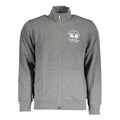La Martina Grey Cotton Men's Premium Zip Sweatshirt - Designer | Mens Edit