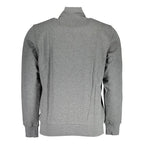 La Martina Premium Cotton Zip Sweatshirt in Grey