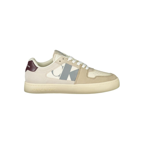 Beige Polyurethane Men Sneaker mens luxury fashion - Mens Edit