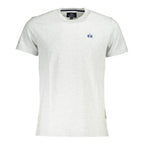 La Martina Grey Cotton Men's Logo Print T-Shirt - Designer | Mens Edit