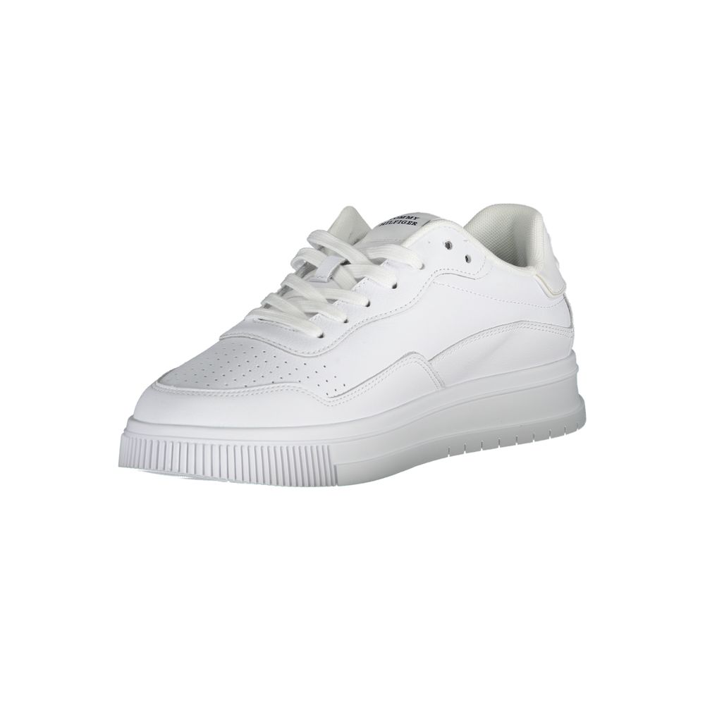 Tommy Hilfiger Λευκό Δερμάτινο Sneaker