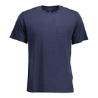 La Martina Blue Cotton Men's Luxury Designer T-Shirt | Mens Edit