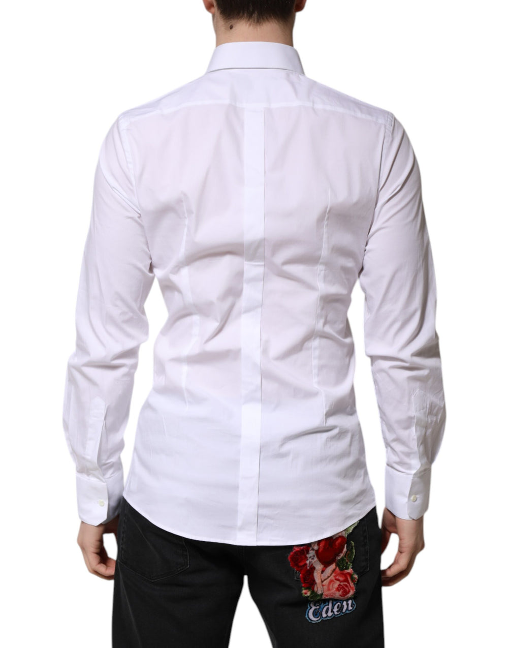 Dolce & Gabbana GOLD Cotton Formal Shirt in White