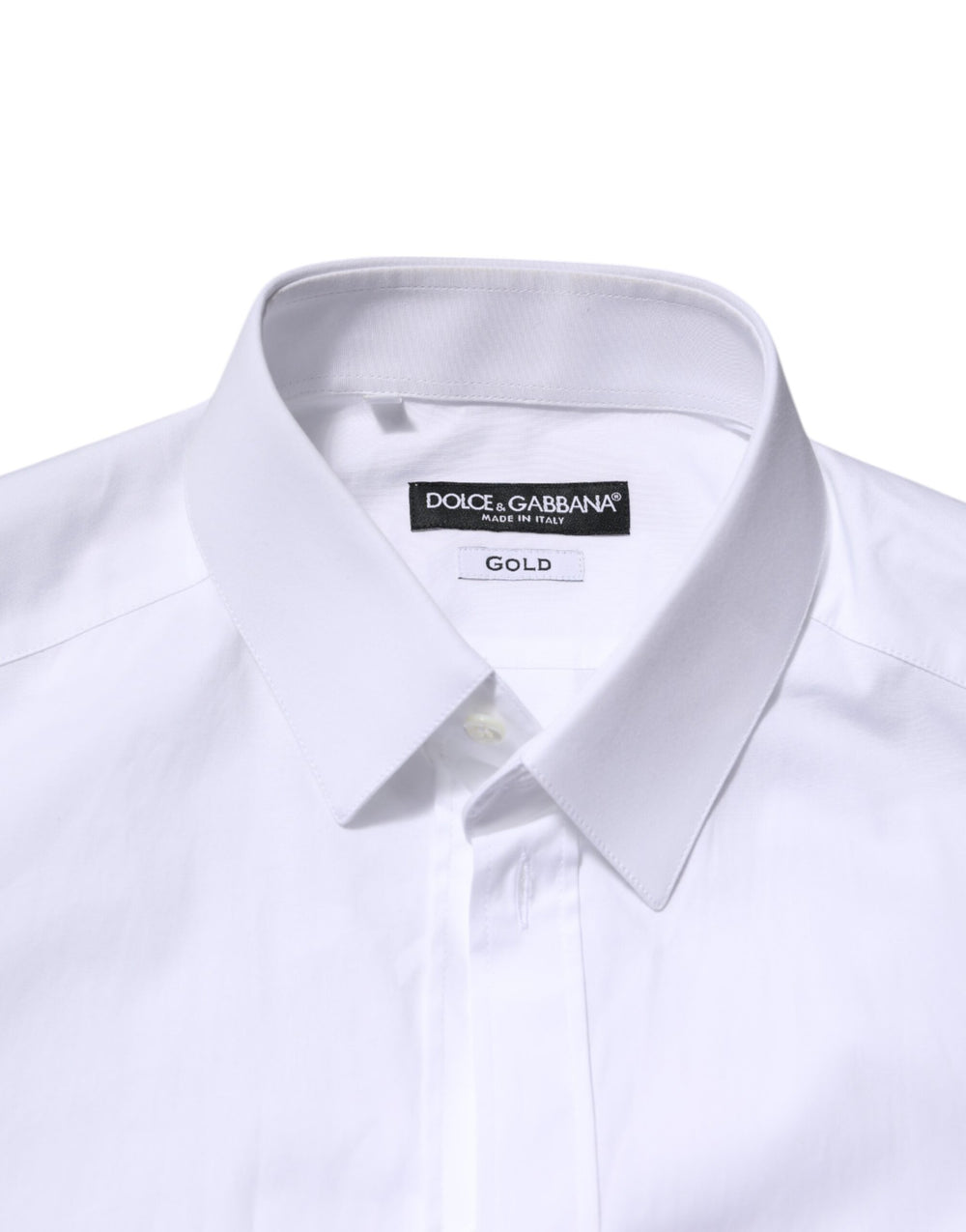 Dolce & Gabbana GOLD Cotton Formal Shirt in White