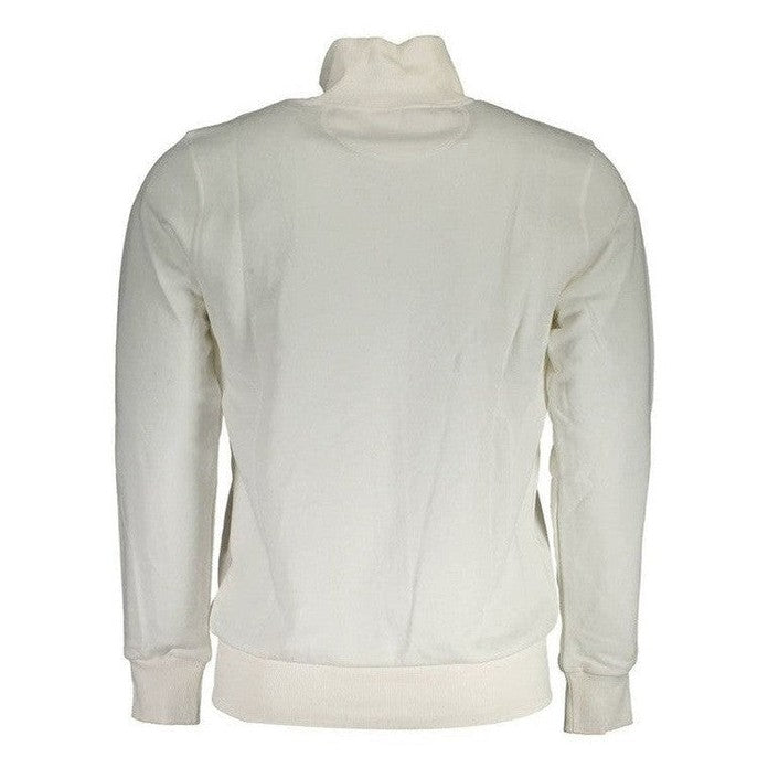 La Martina Cotton Zip Sweatshirt in White